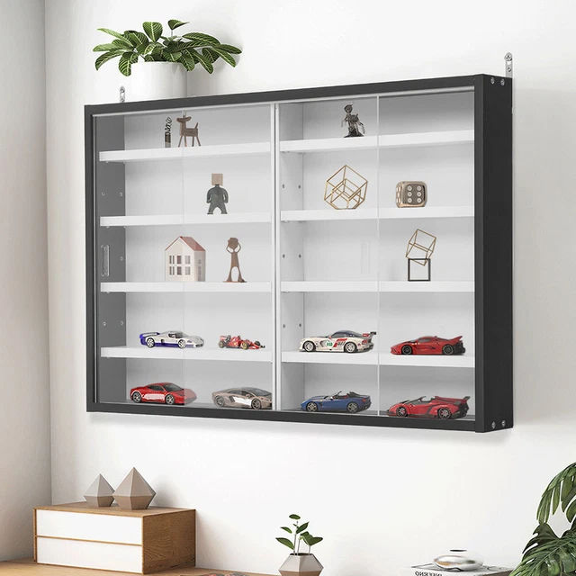 MODERN WALL DISPLAY Glass Laminated Models Collections Shelf