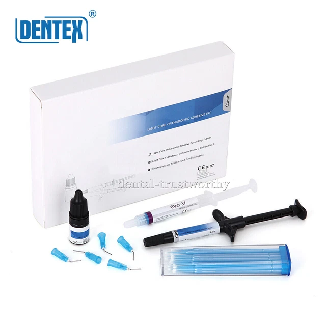 Dentex Dental Orthodontic Light Cure Adhesive Kit Bonding For Bracket Braces