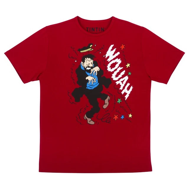 T-shirt 100% Coton Tintin Cigares Du Pharaon - Taille XXL, Kaki (2022) - Neuf Avec étiquettes, Licence Hergé