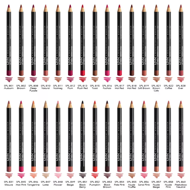 1 NYX Slim Lip Pencil / Lip Liner - SPL "Pick Your 1 Color" *Joy's cosmetics*