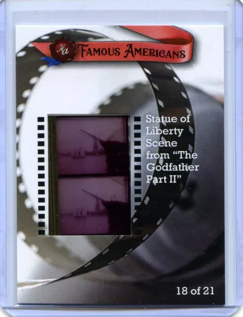 2021 Ha Famous Americans - Statue Of Liberty - Godfather Part 2 35Mm Film Relic