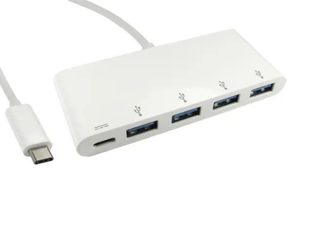 Concentrador USB alimentado 3.0 Usb Data Hub con interruptores de  alimentación LED individuales Usb Splitter Soporte de transferencia de  datos súper rápida