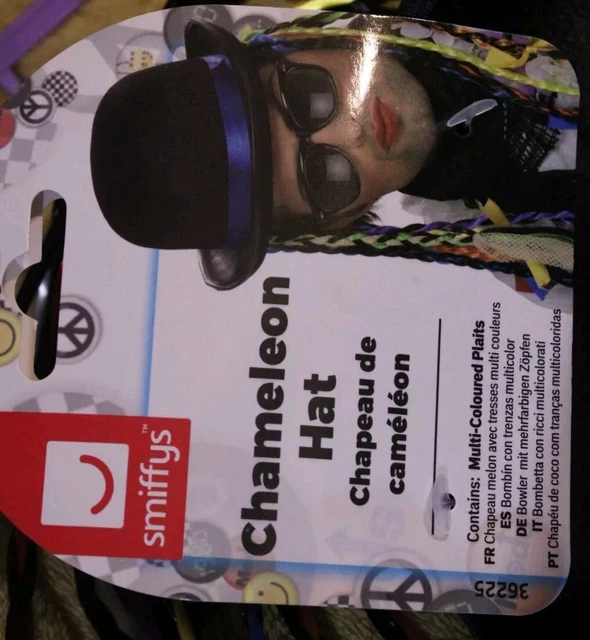 CHAMELEON HAT BOY Fancy Dress Halloween Costume Accessory 80s