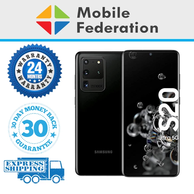 SAMSUNG GALAXY S20 Ultra 5G 128GB 512GB Unlocked [Au Stock] As New