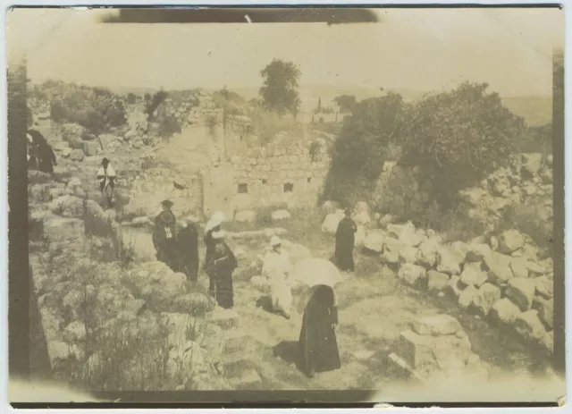 Israël, Mont Thabor. Ruines de la basilique. Pèlerinage Jérusalem, 1903.