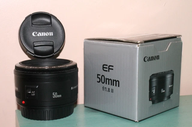 Objectif autofocus Canon EF 50 mm 1,8 II + boite