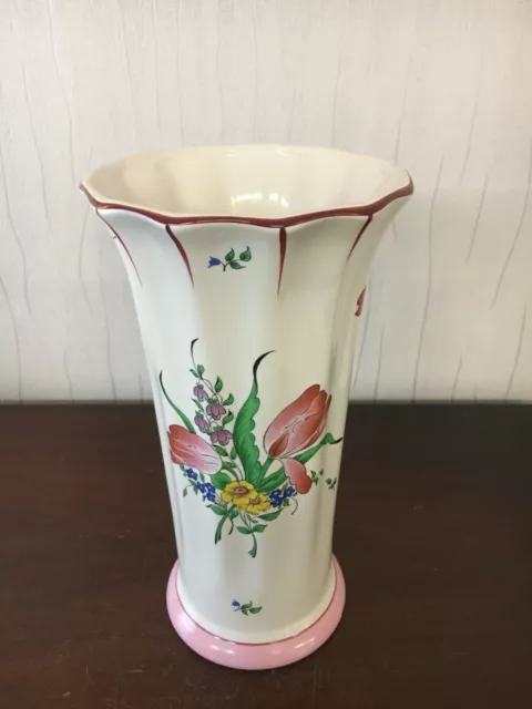 Vase aus Steingut Von Lunéville H:27.5cm