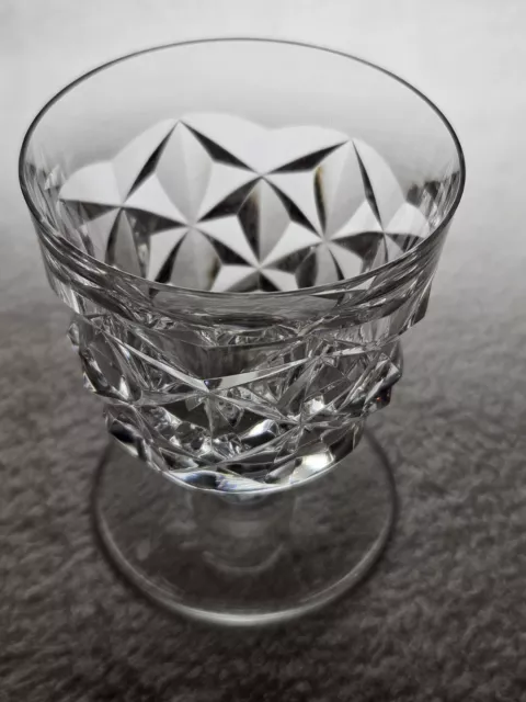 Signed Baccarat "MURET" Cocktail Or Short Cut Crystal Wine? Glass 3 1/8" High.