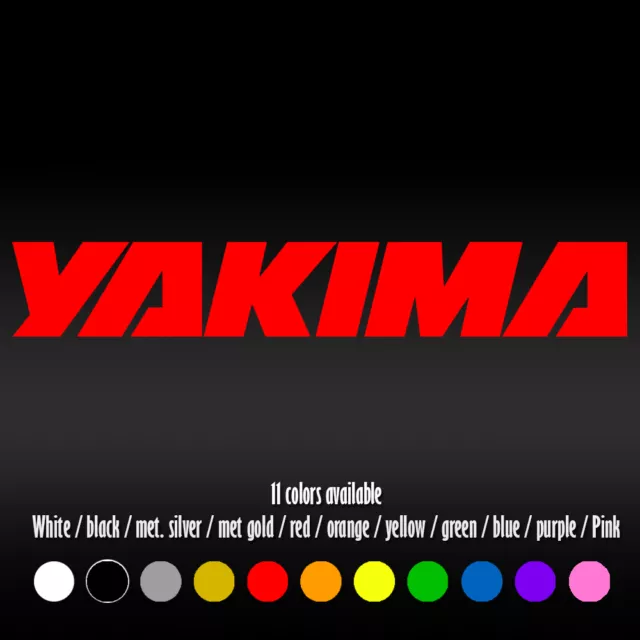 6" Yakima Rack Bike Diecut Bumper Car Window Diecut Vinyl Decal sticker