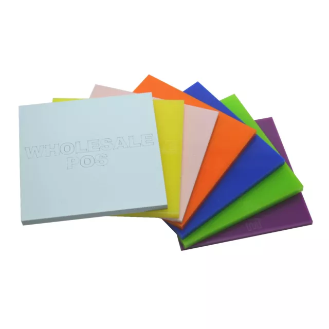 3mm Acrylic Samples Perspex® Plastic Cut to Size Sheet / 100+ Colours Available