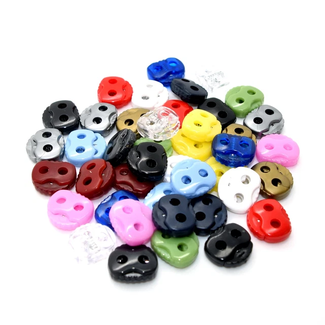 Tapones de cable de doble orificio extremo de parada de palanca 🙂 17 colores  resorte de metal  Reino Unido