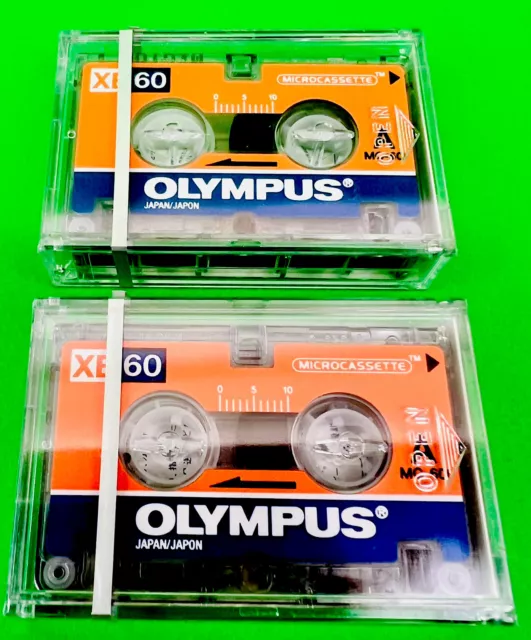 2-PACK, Olympus XB60 MicroCassette Tapes, Audio Recorders Answering System, ￼NEW