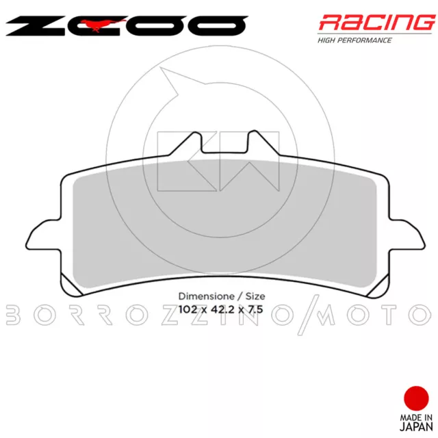 Pastiglie Freno Anteriore Zcoo Racing-Ex B005 Brembo M4 34 Monoblocco Radiale 2