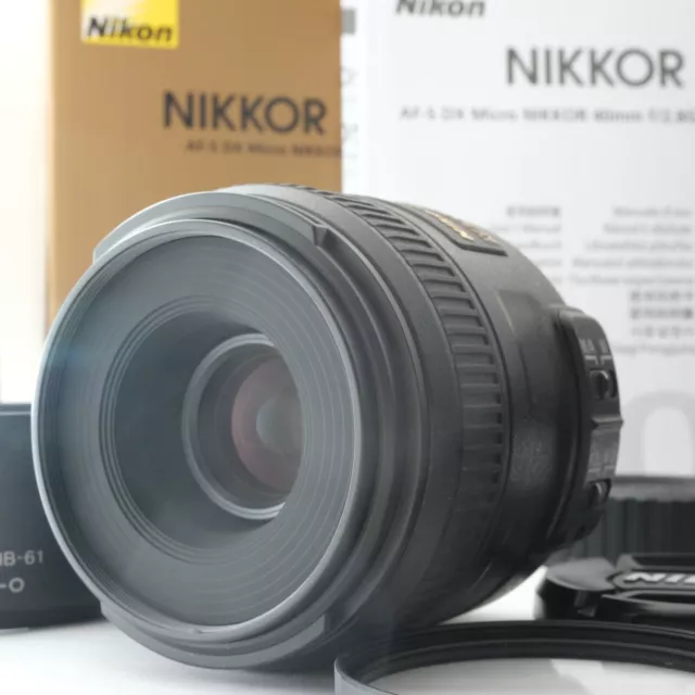 Nikon AF-S DX Micro NIKKOR 40 mm f/2.8G avec objectif macro HB-61+ « Menthe...