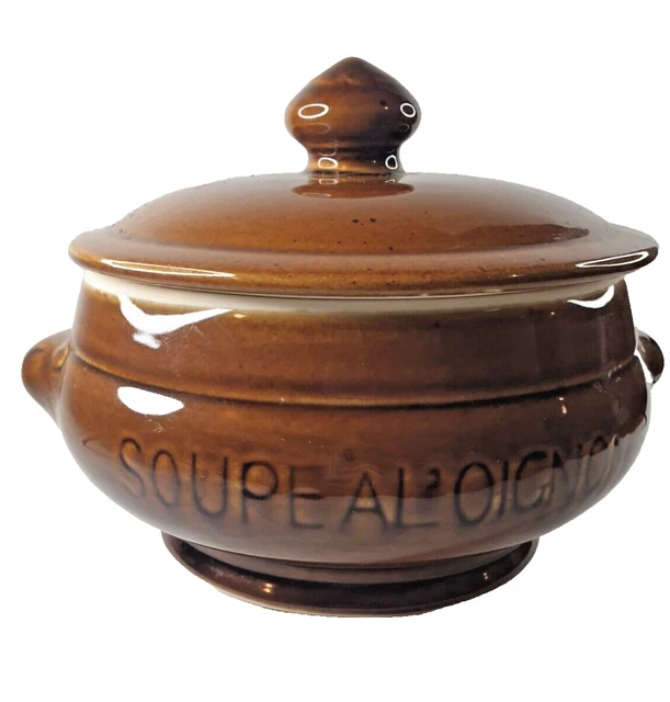 LOVECASA 4 Bols à Soupe à L'Oignon Français En Porcelaine | 600ml | Pot