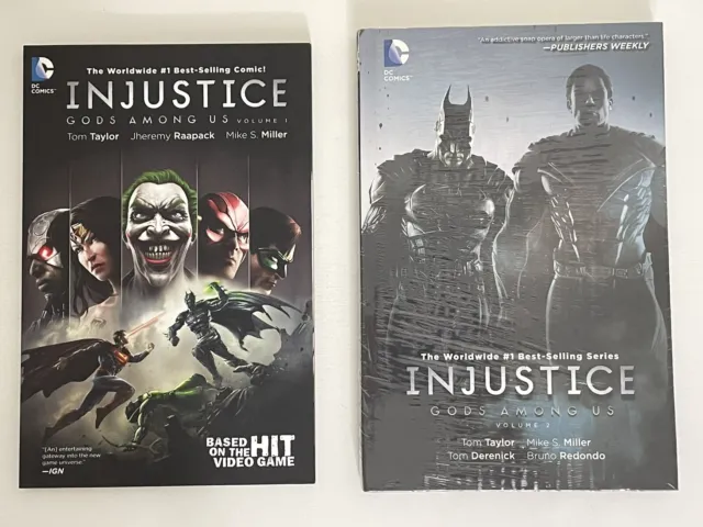 Dc Injustice Gods Among Us Volume 1 Tpb & Volume 2 Hc Batman Joker Vf/Nm 2014