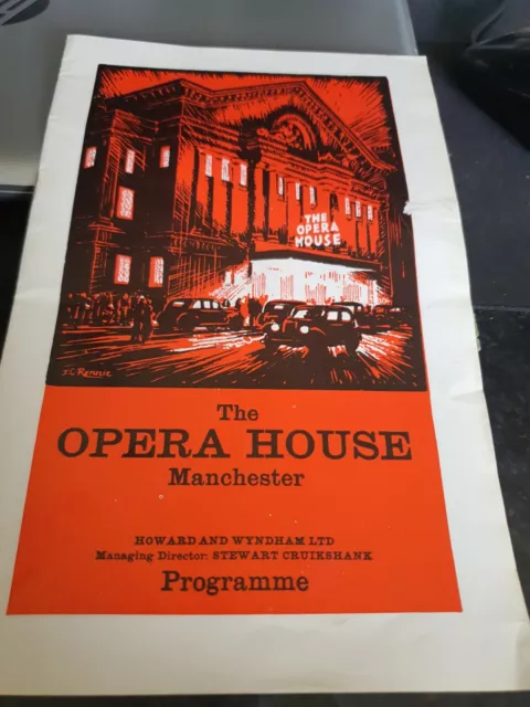 Opera house manchester Souvenir Programme the covent garden opera June 1964