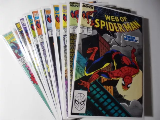 WEB OF SPIDER-MAN Marvel Comics 13 Issues #49 -113 HIGH GRADE LOT NM- or Better