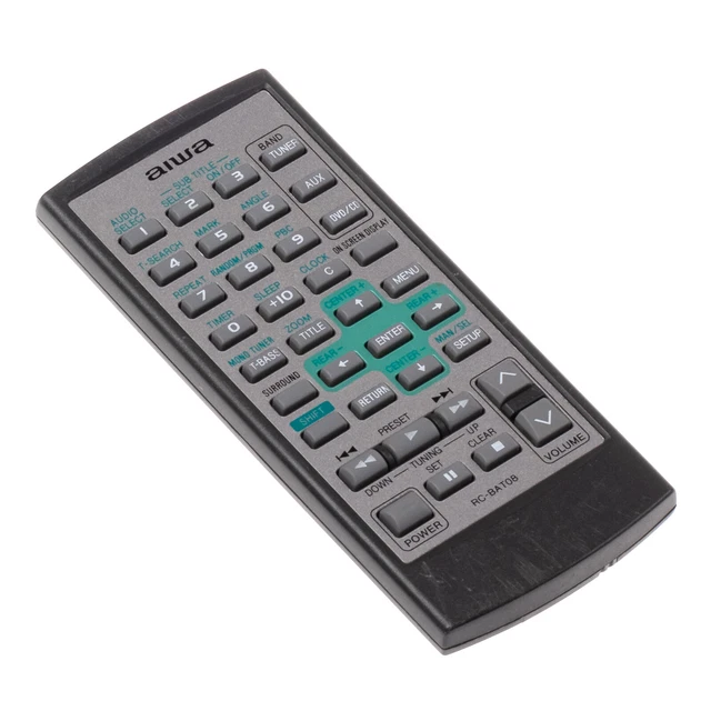 Télécommande AIWA RC-ZAS01 Pour Chaînes HIFI NSX-S222, S888, S555 - Occasion Fonctionnelle
