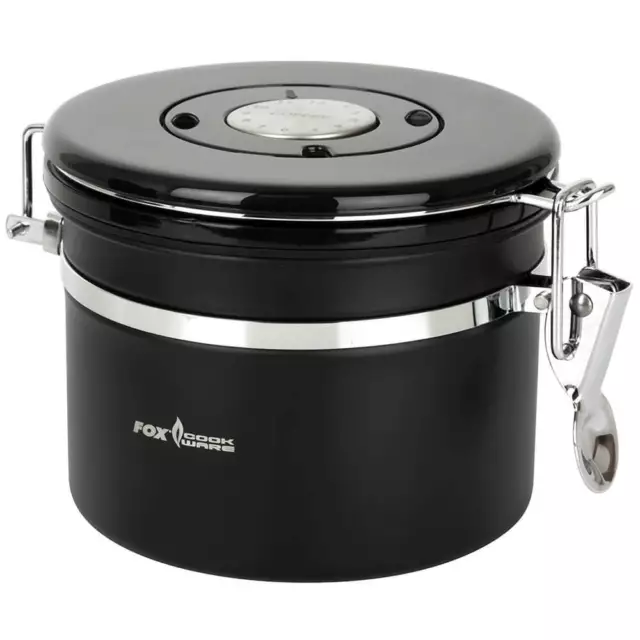 Fox Pots Coffee And Tea Air Tight Cannister Coffee Black Container