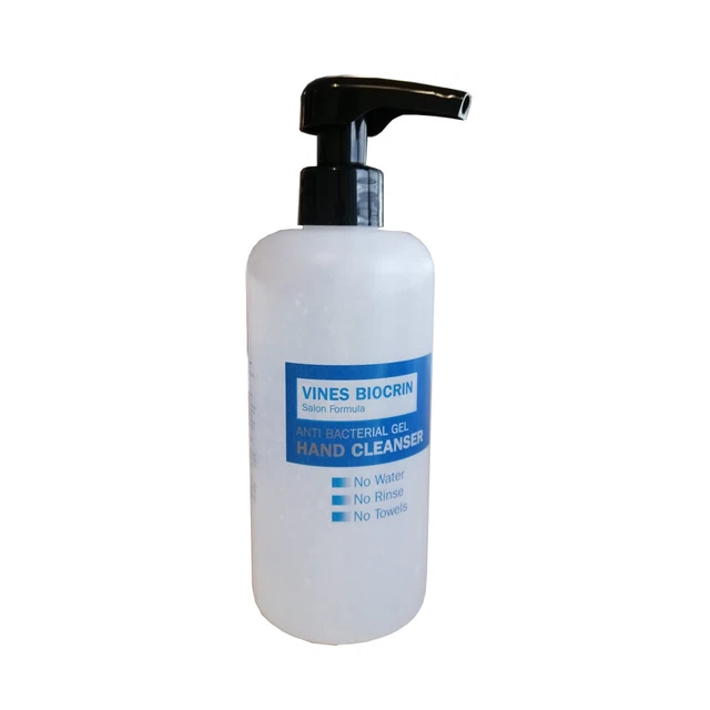 Vines Biocrin Anti Bacterial Gel Hand Cleanser 450ml With Pump