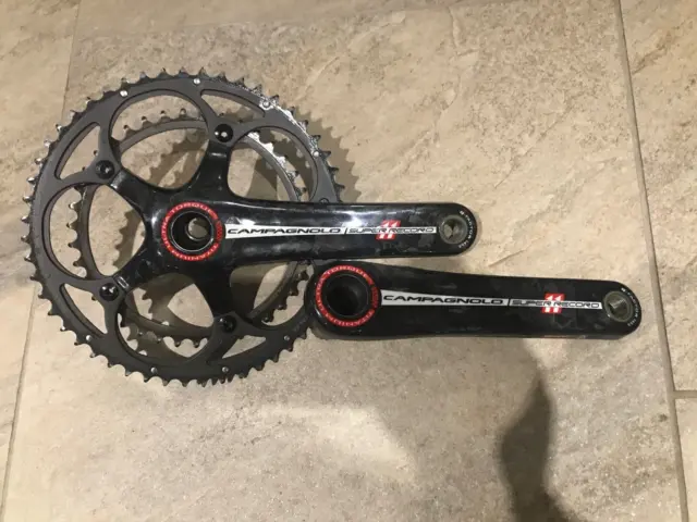Campagnolo Super Record 11 Speed Chainset Crankset 39-52, 172.5mm.