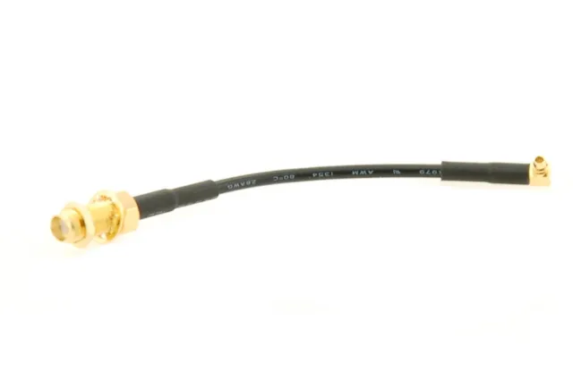 Alda PQ Anschlusskabel mit Einbaubuchse 8cm, RG174U für SMA/F auf MMCX/M