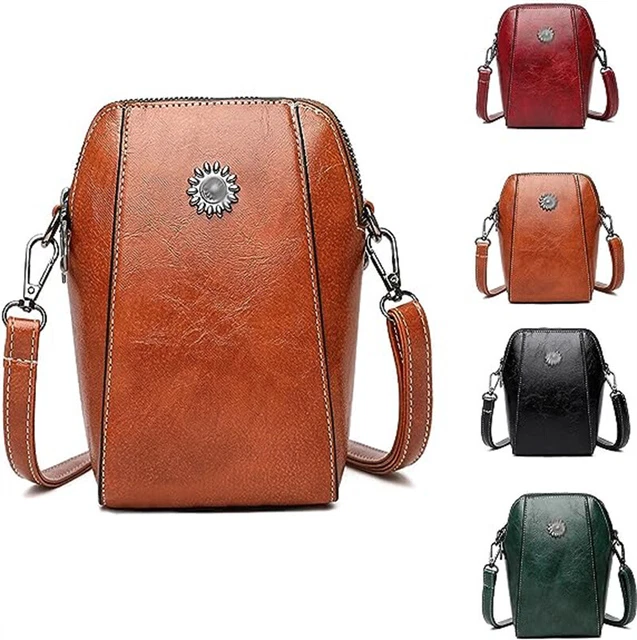 All-match Vertical Cellphone Bag, Mini Shoulder waterproof Crossbody Phone Bag
