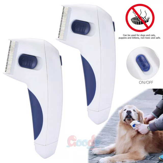 Electric Flea Comb For Cats Dogs Pet Flea Removal Lice Combs Deworming Brush