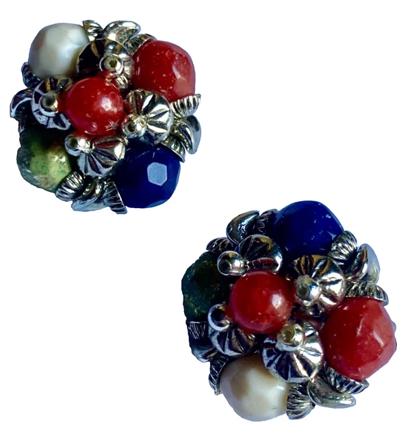 Bague grenat citrine iolite et rhodolite, bague en argent sterling