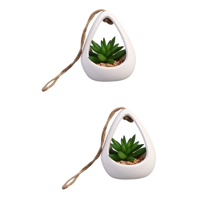 2 pcs Kunststoff Handwerk Gefälschte Sukkulenten Desktop Decor Hause Dekoration