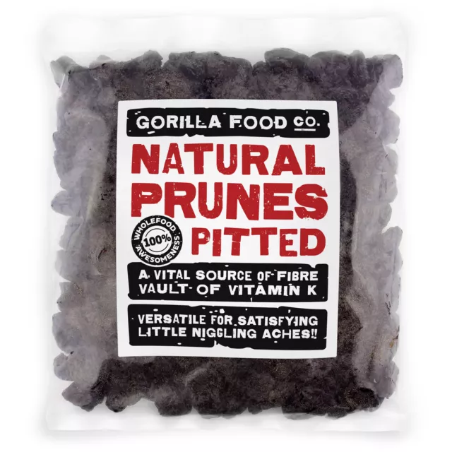 Gorilla Food Co. Natural Pitted Prunes - 200g-5kg