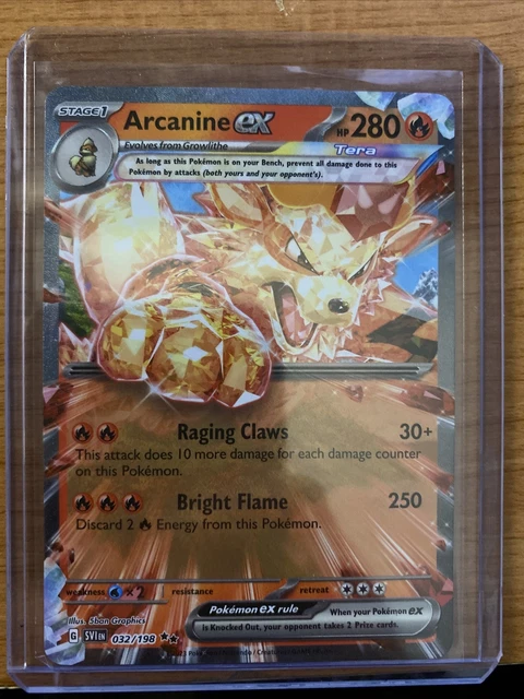 032/198 Arcanine ex : Rare Double Card : SV01 Scarlet & Violet Pokemon TCG