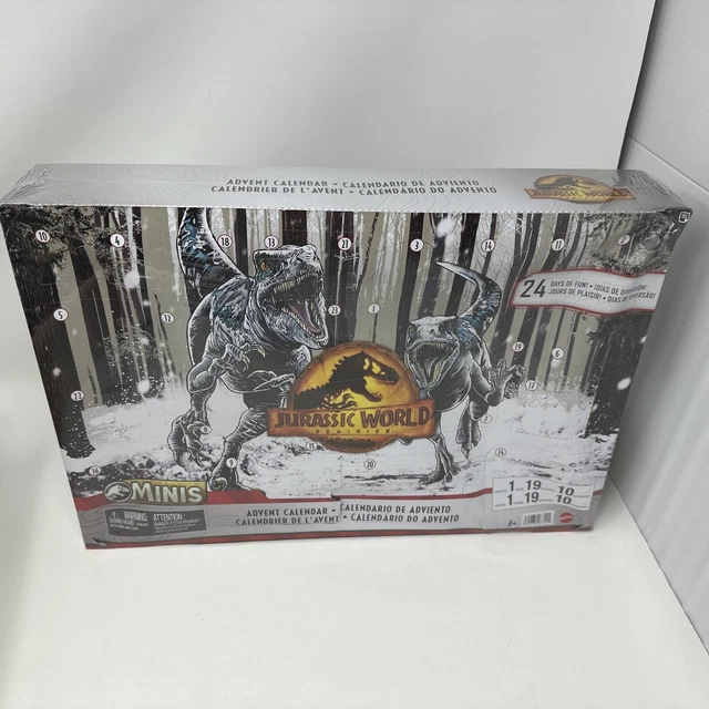 MATTEL CALENDRIER de l'Avent Jurassic World Dominion 2022 [Nouveau
