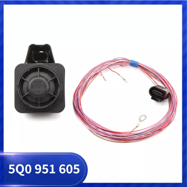 Sirène d'alarme de sécurité klaxon et câble de connexion pour VW Golf 5Q0951605