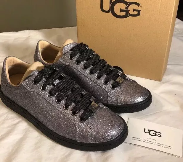 Ugg Milo Glitter 1100213 Woman Tennis Shoes Authentic Sz 6.5 Exclusive New