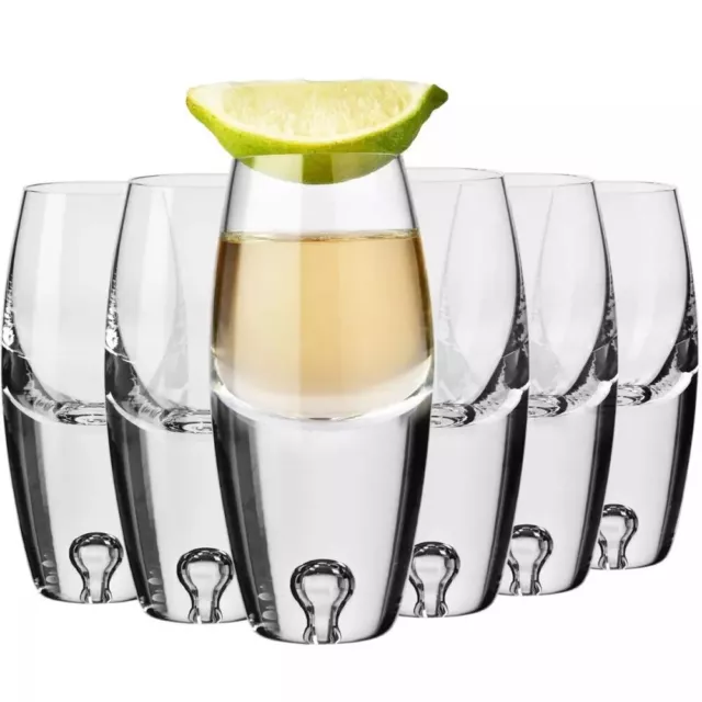 Krosno Legend Copas para Tequila Vodka Shot | 6 pcs | 80 ml | Lavar a mano