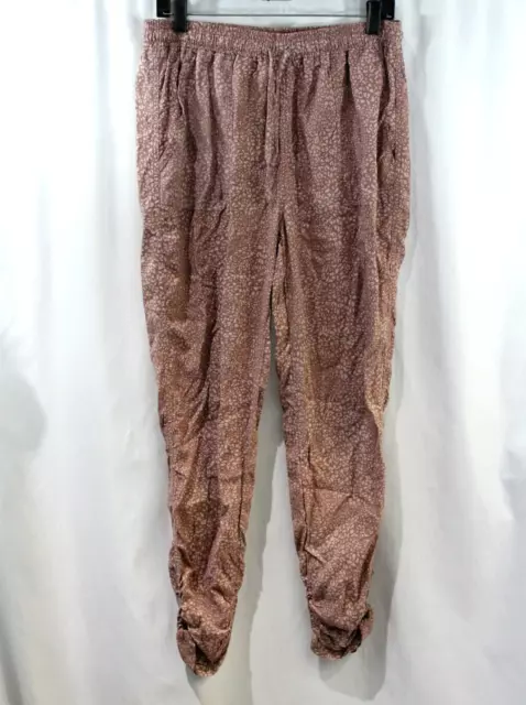 NWT Thread & Supply Womens Pink Mauve Tie Waist Joggers Pants L