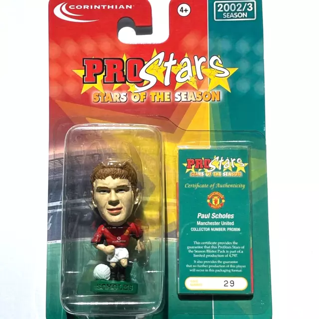 SCHOLES Manchester Utd Home Corinthian ProStars Stars of Season Blister PRO806