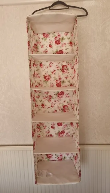 IKEA Drona Cath Kidston Rosali Kleiderschrank Hängeaufbewahrung Blumen 5 Abschnitt