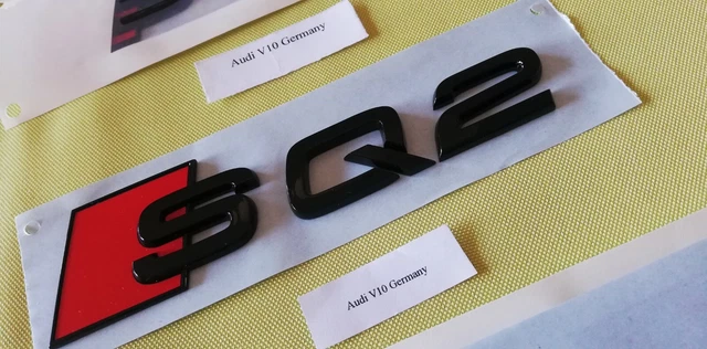 Original Audi TT Schriftzug Schwarz Tuning Exclusive Black Edition Emblem 8S0071803 | Ahw- - VW AUDI Original Ersatzteile Und Zubehör