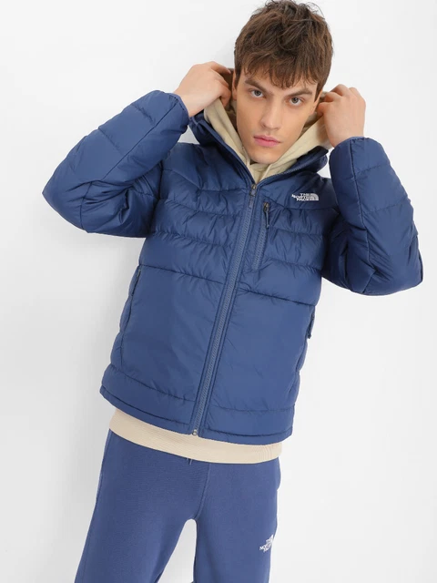 Piumino Giubbino UOMO The North Face Blu Aconcagua 2 Hoodie