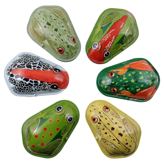 Jouet Grenouille En étain Craquant - Animal En Métal, Multicolore, Taille Unique - Neuf Sans Marque