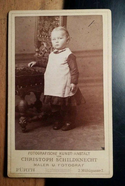 Sophie Haußleiter als kleines Mädchen / CDV Christoph Schildknecht Fürth