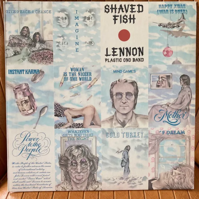 John Lennon Shaved Fish Apple First Press Vinyl Lp Record Album Tested Clean !!