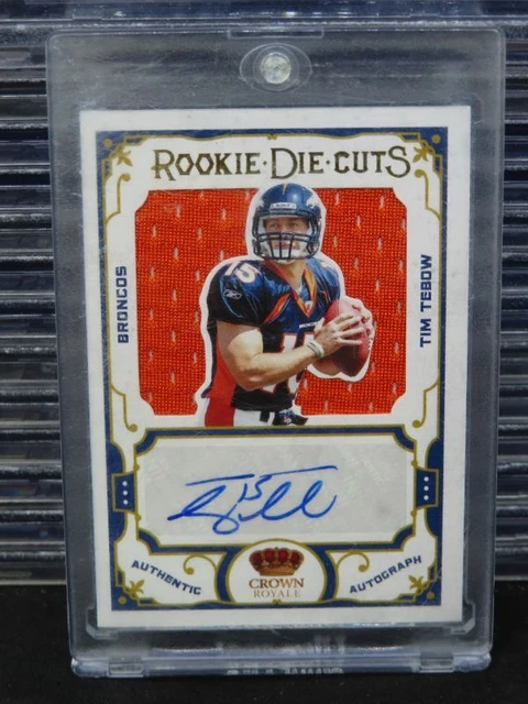 2010 Crown Royale Tim Tebow Rookie Die Cuts Jersey Auto Autograph 45/50 Broncos 2010 Crown Royale Tim Tebow Rookie Die Cuts Jersey Auto Autograph 45/50 Broncos