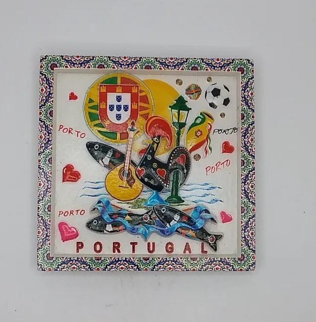 Magnete Calamita Resina Frigo  Souvenir Fridge Magnet Porto Portogallo