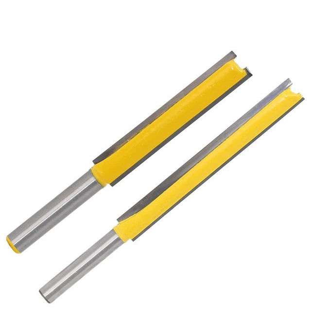 Bit de routeur droit en carbure durable 14 tiges 2 lames 38 diamètre de coupe
