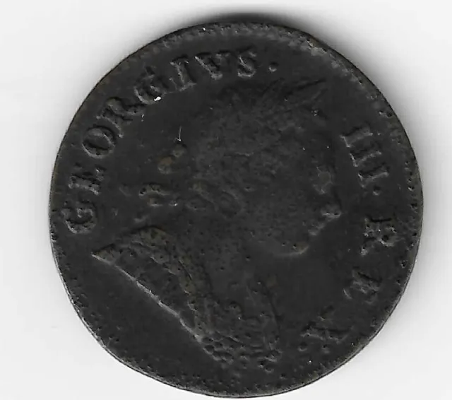 King George III (3rd) 1773 Coinage Half Penny 1/2d  British Georgian Coin