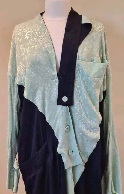 Vivienne Westwood arabesque marineblau und neuwertig mit Blumenmuster Kleid Größe 44 neu 3